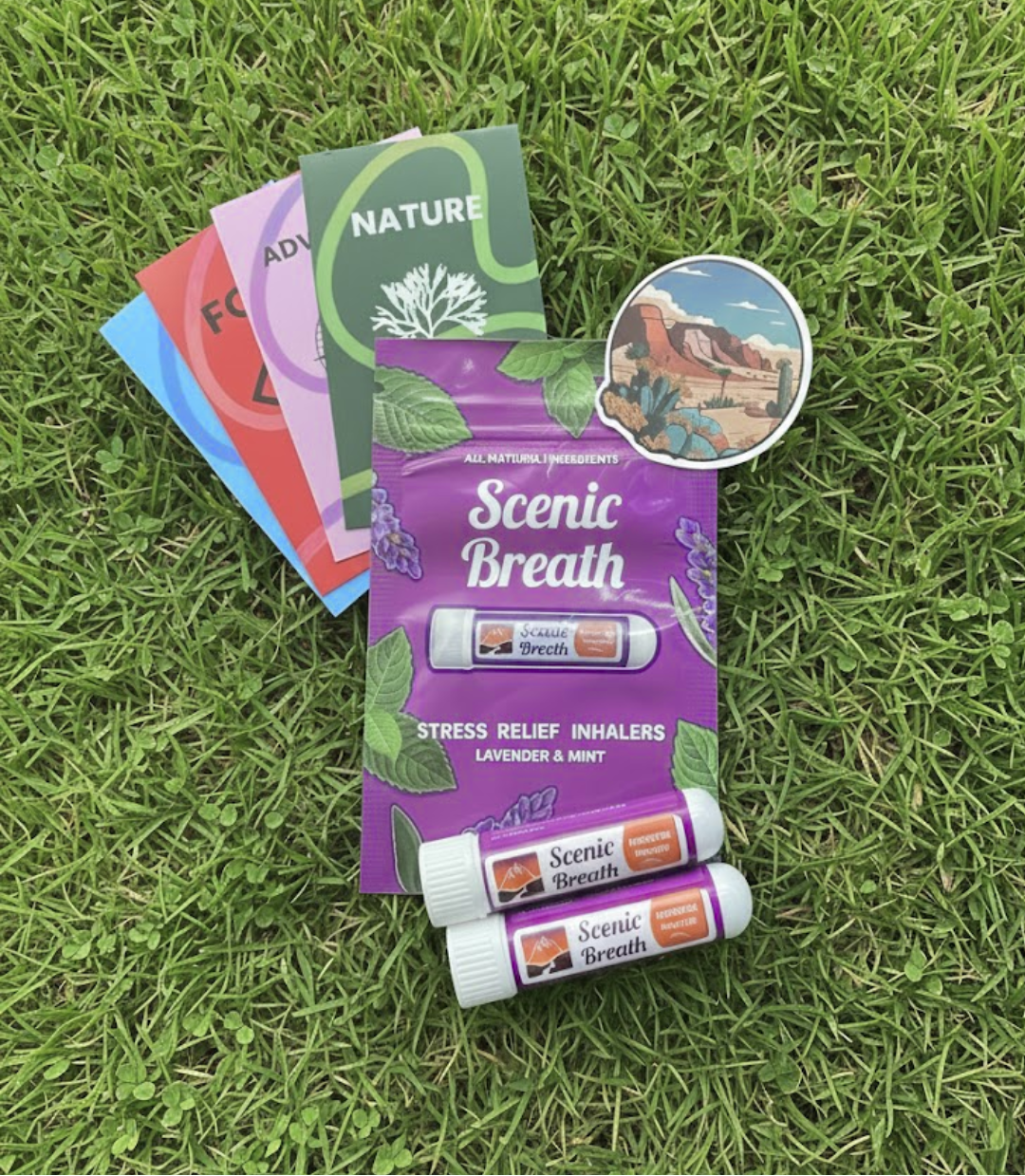 Lavender Peppermint Inhaler Pouch