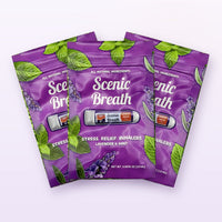 12 Scenic Breath nasal sticks in three pouches